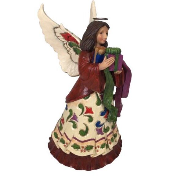 Jim Shore A Giving Spirit Has No End Angel Figurine w/Presents Gifts 4049793 NIB - Picture 4 of 16